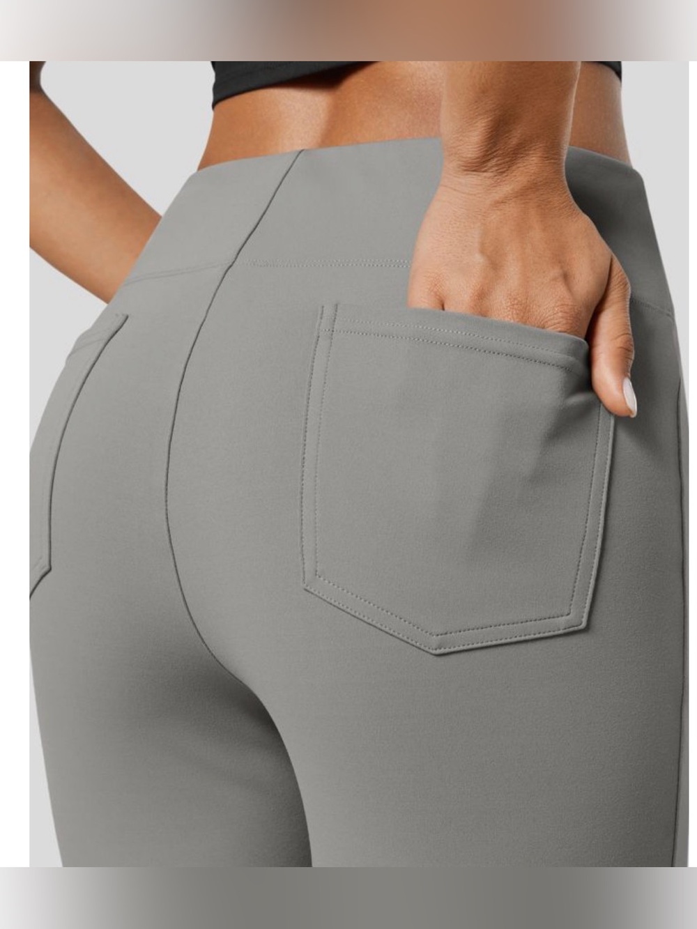 Halara Flex High-waisted Flared Work Pants, Sz Lg - Picture 3 of 11
